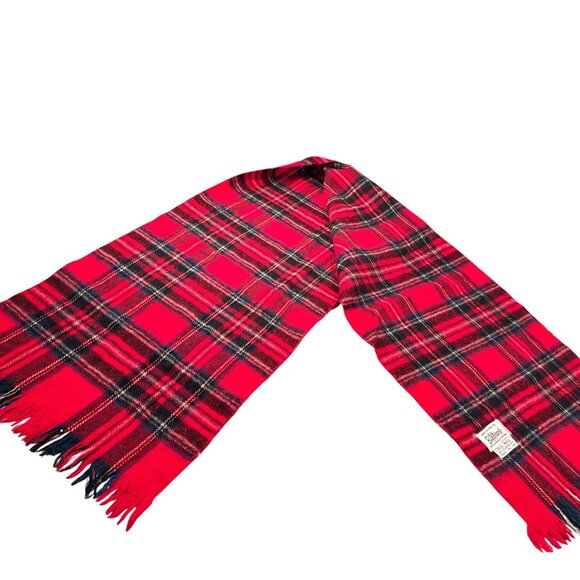 Baltman Co Scarf Wool Fifth Avenue New York Tartan Plaid Shawl Wrap Vintage - Picture 5 of 11